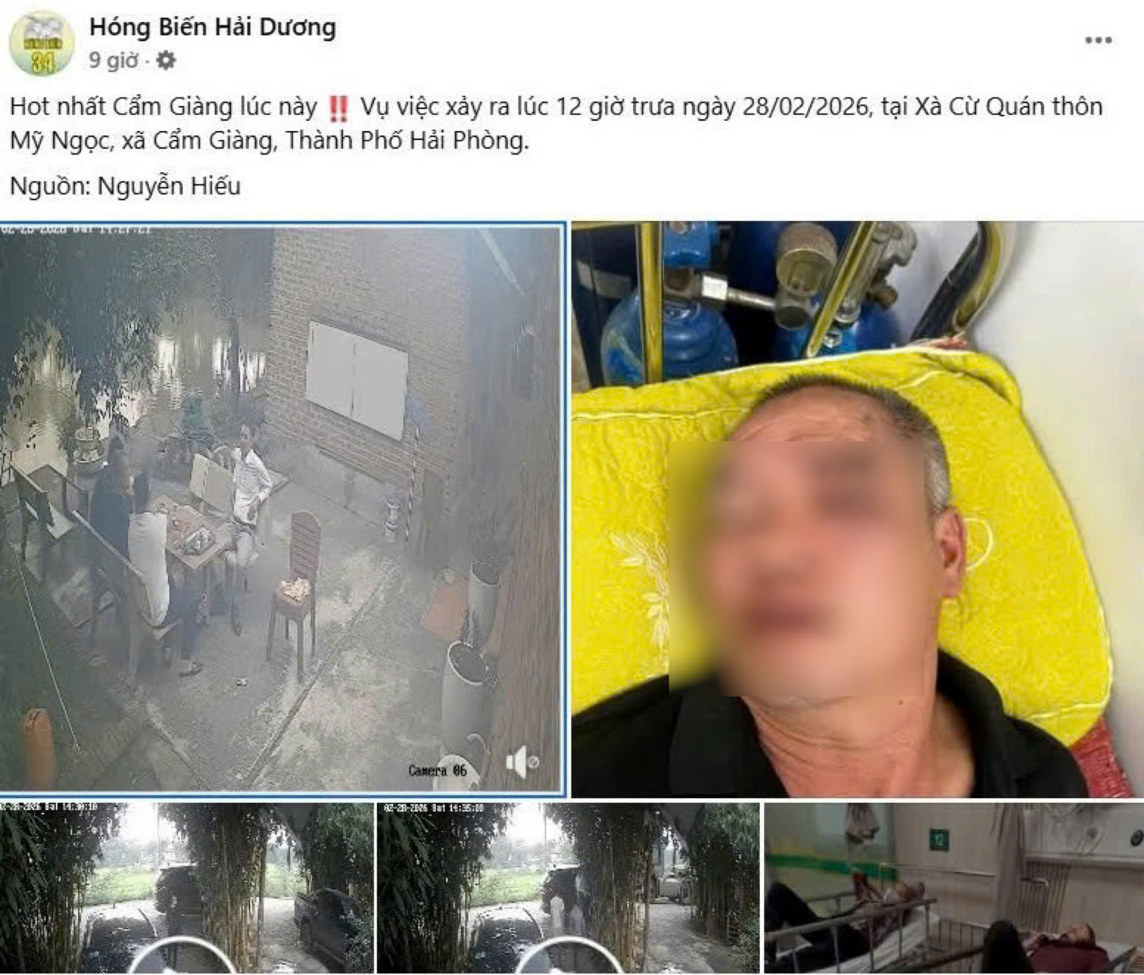 Thông tin về sự việc xảy ra ở quán ăn “Xà Cừ”, thôn Mỹ Ngọc, xã Cẩm Giàng